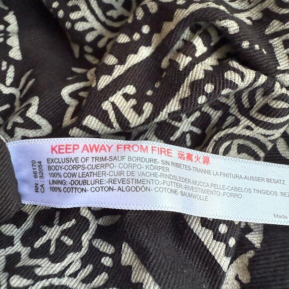 Free People bag slouchy sling leather bag metallic large crossbody - Picture 9 of 10